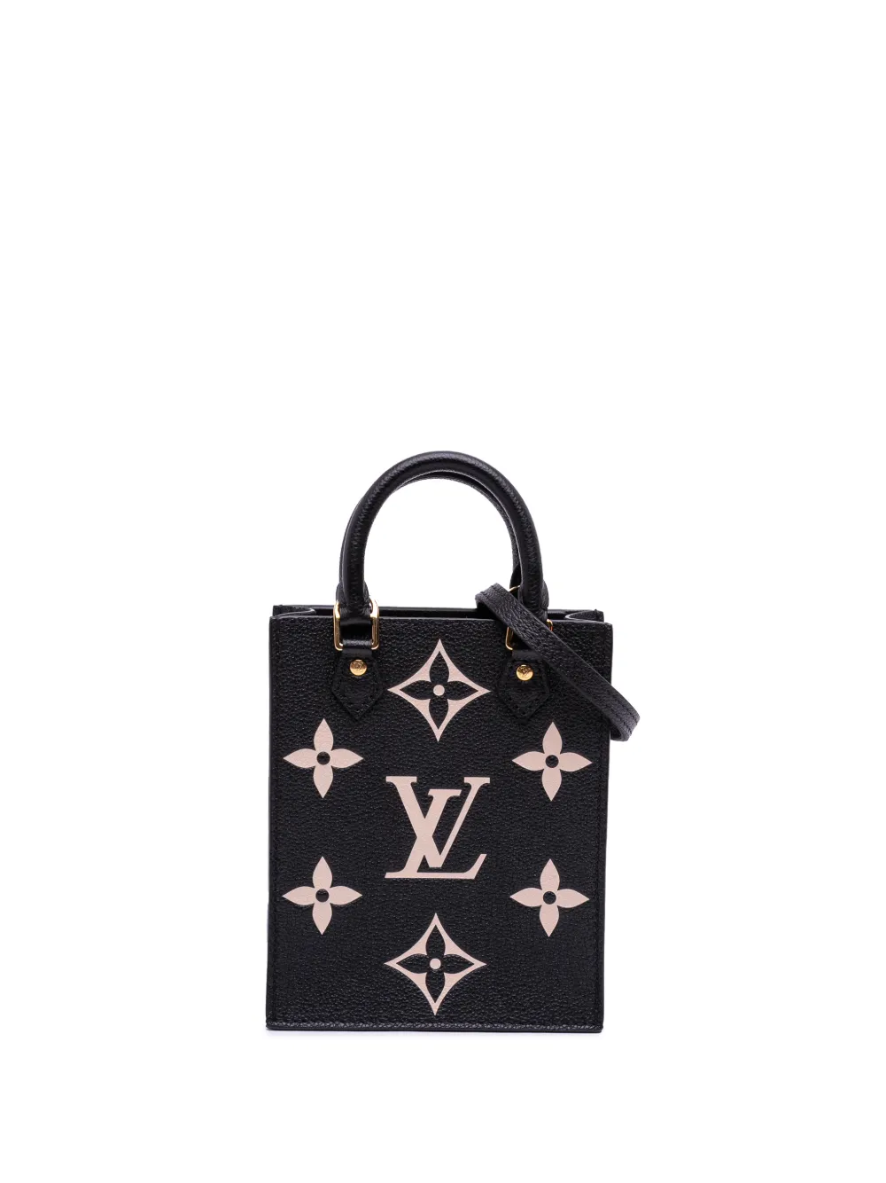 Louis Vuitton Pre-Owned 2021-2026 Bicolor Monogram Empreinte Petit Sac Plat satchel - Nero