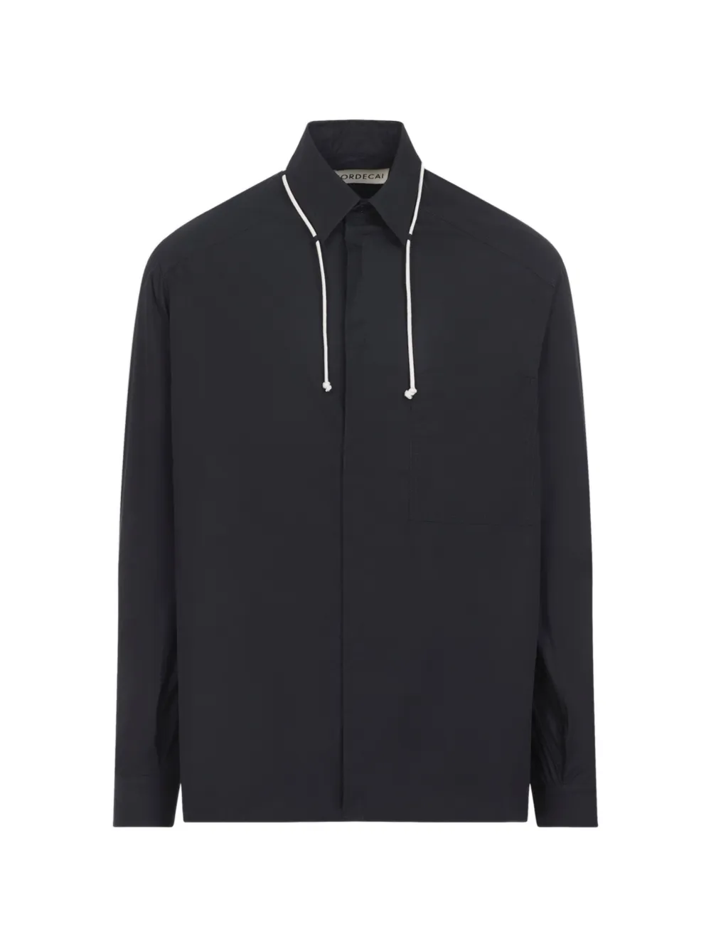 MORDECAI drawstring shirt - Nero