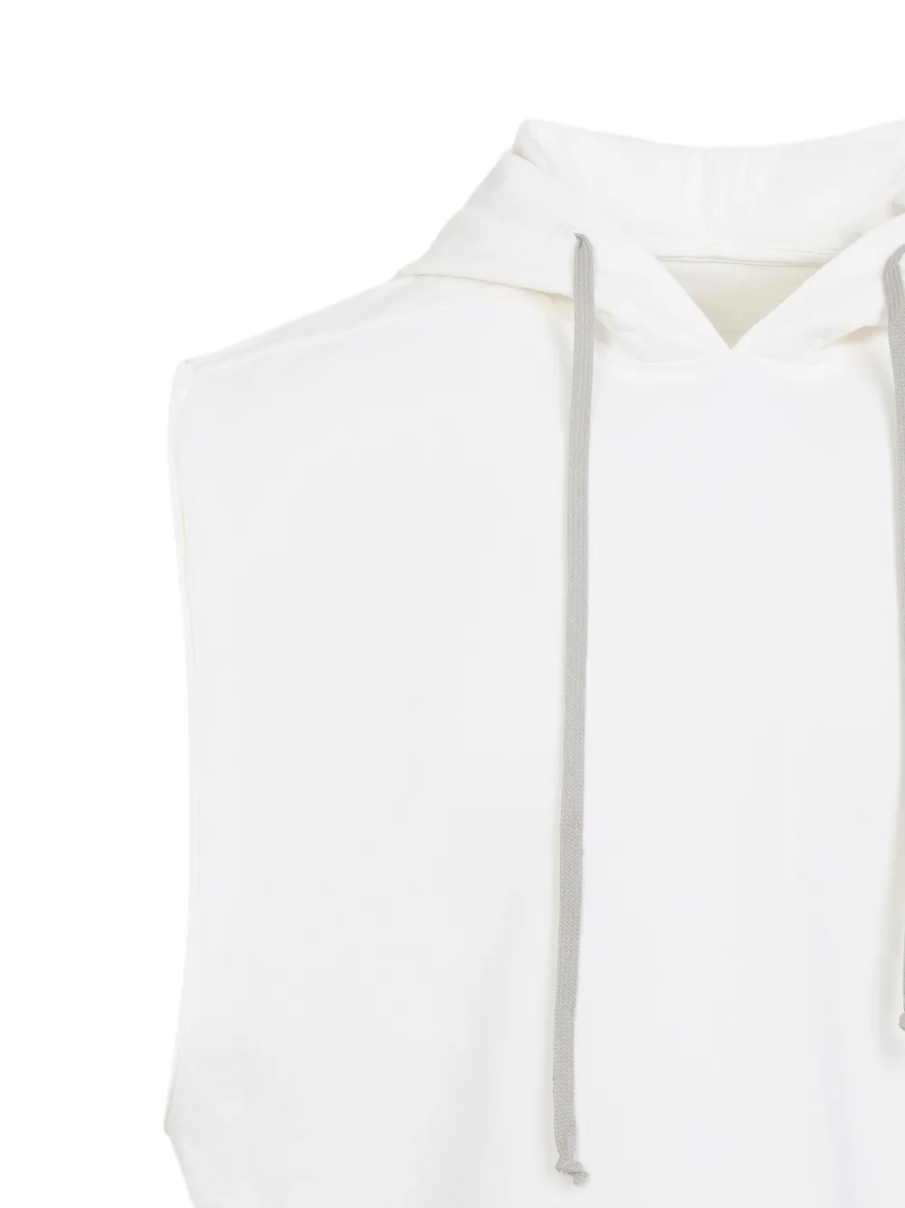 Rick Owens DRKSHDW Gilet met capuchon Wit