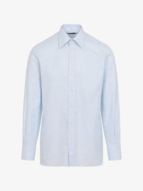 TOM FORD check cotton shirt
