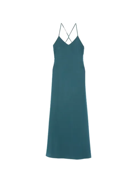 Alphatauri cross-strap V-neck maxi dress