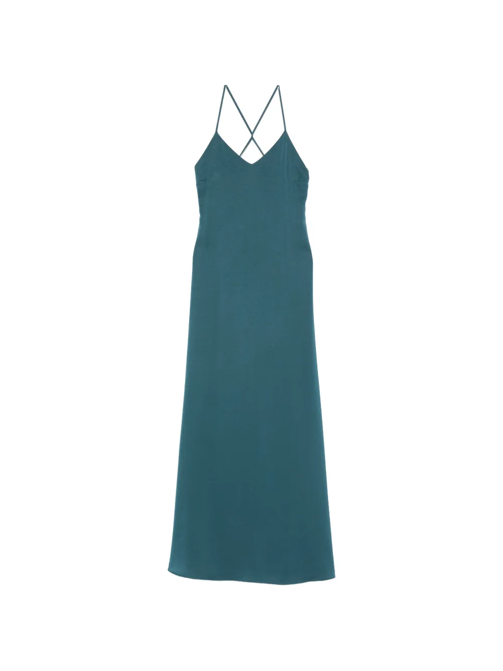 Alphatauri cross-strap V-neck maxi dress - Blu