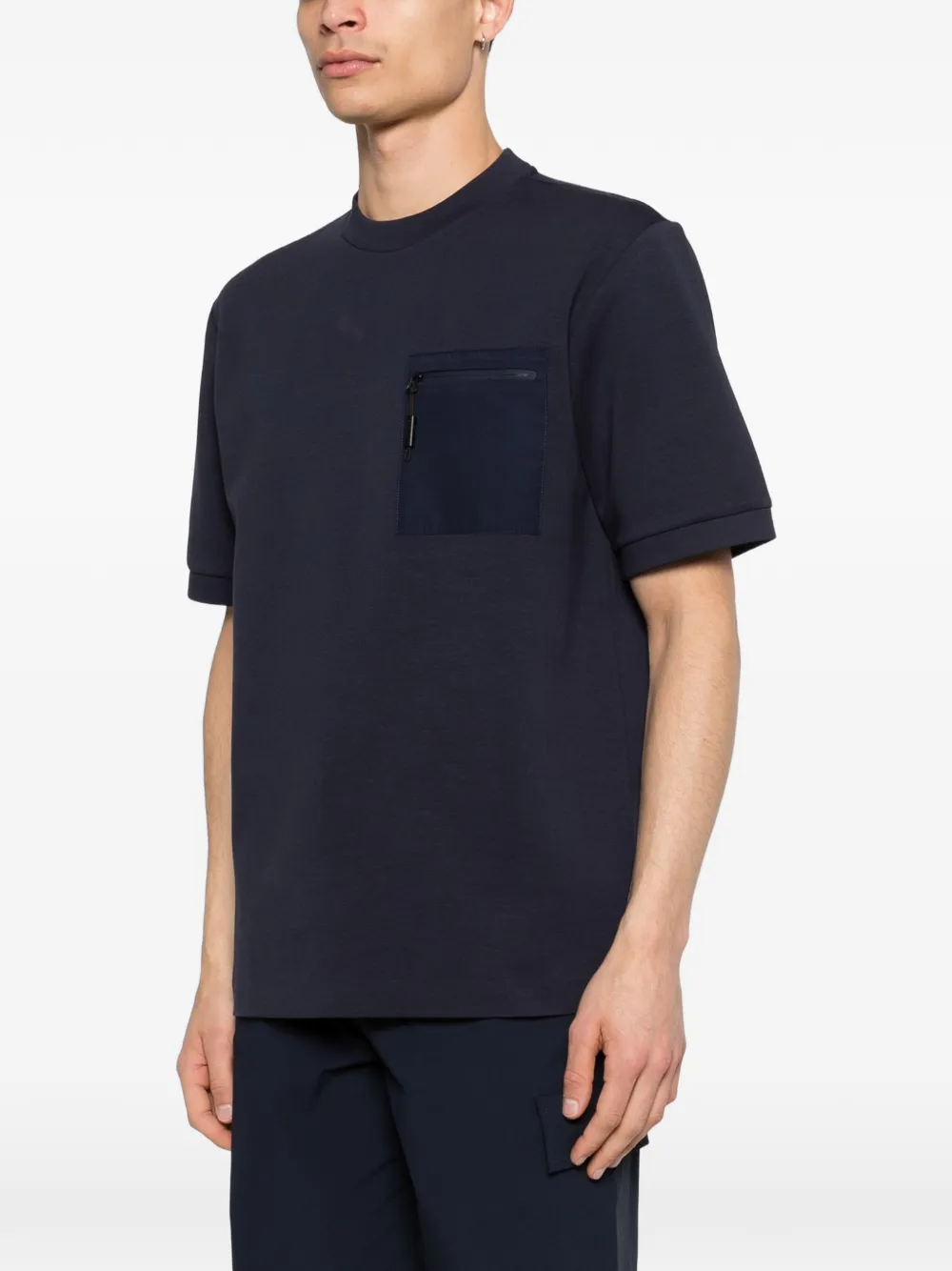  Alphatauri Jore Zip-pocket T-shirt - Blue 