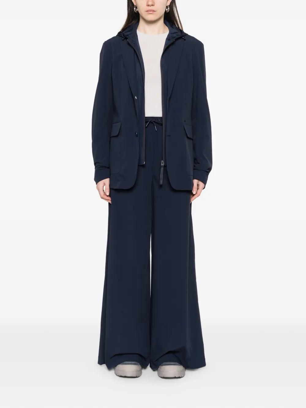 Drawstring-Waistband Palazzo Pants