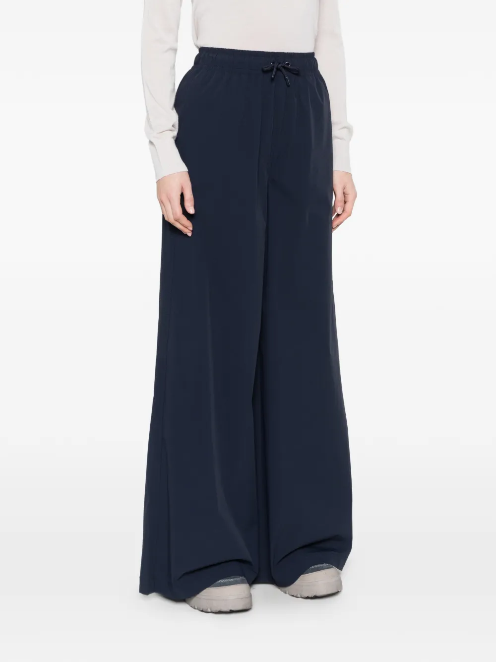 Drawstring-Waistband Palazzo Pants