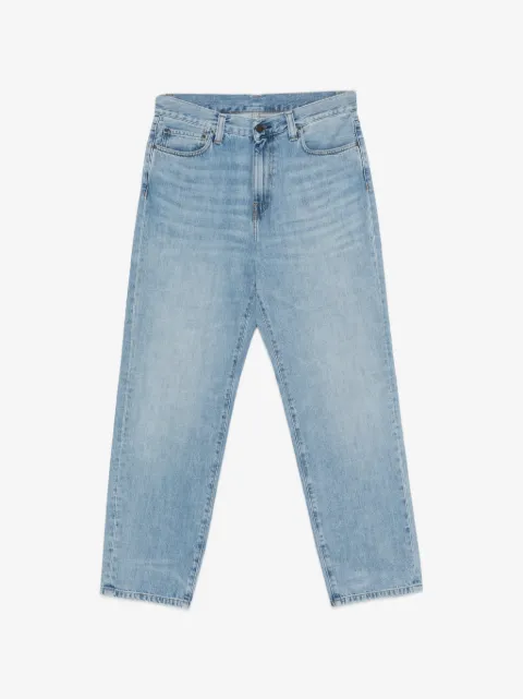 Carhartt WIP Aaron logo-patch straight-leg jeans