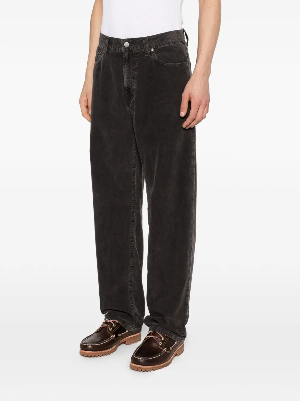 Carhartt WIP Aaron ribfluwelen broek Grijs