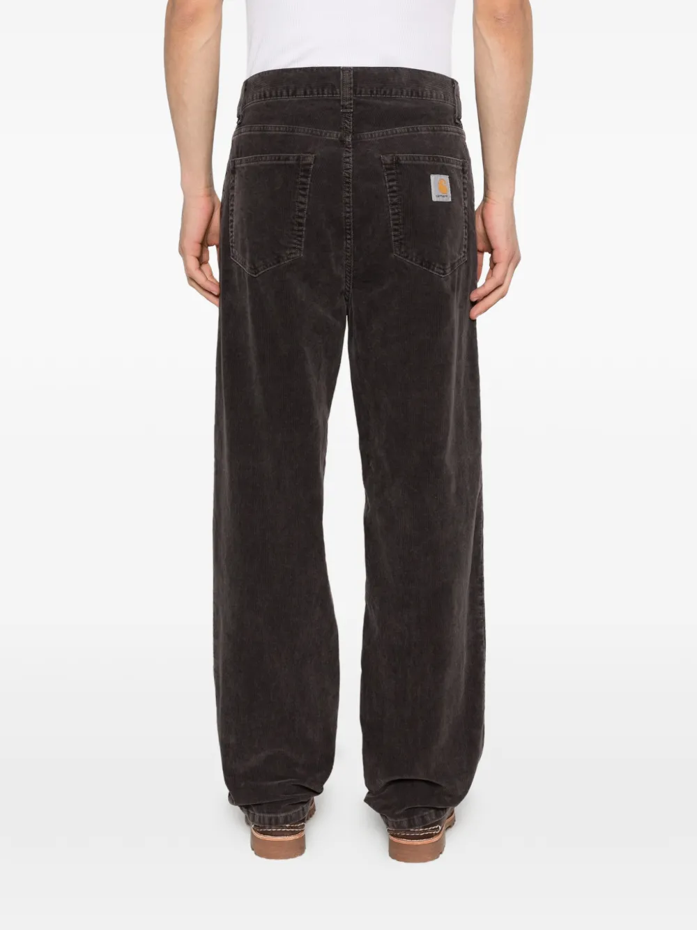 Carhartt WIP Aaron ribfluwelen broek Grijs