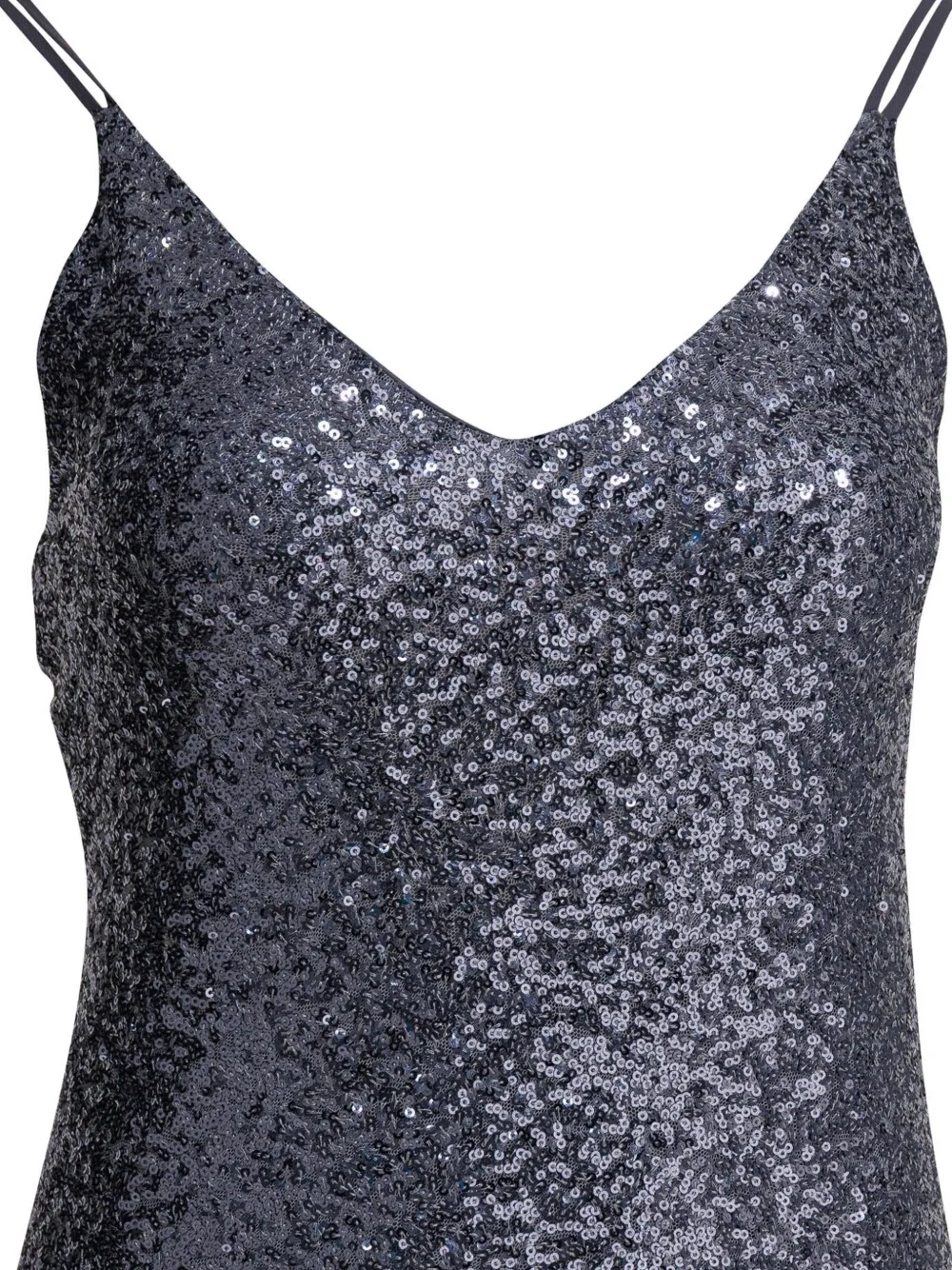  Semper Abito Con Scollo A V - Grigio 