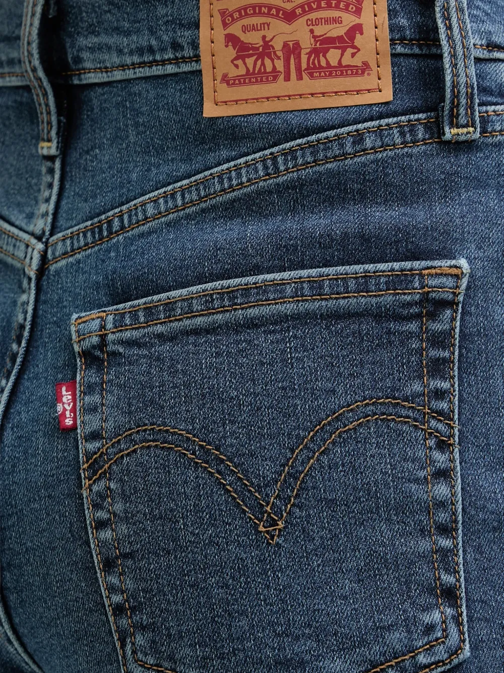 Levi's Ribcage Bell flared jeans Blauw