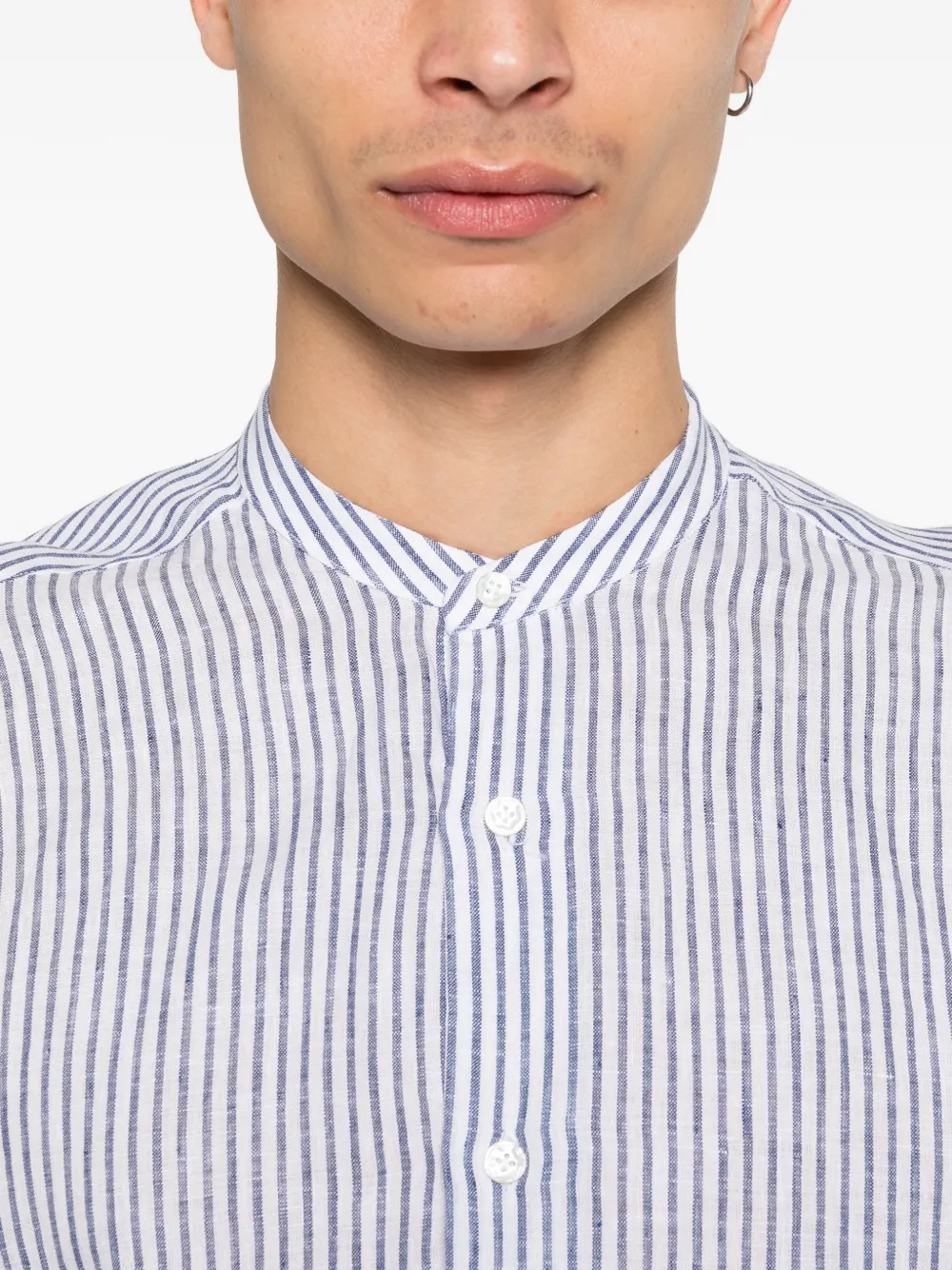 Barba Gestreept overhemd Wit
