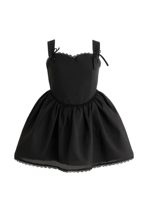 Tulleen Belgata lace-trim flared dress