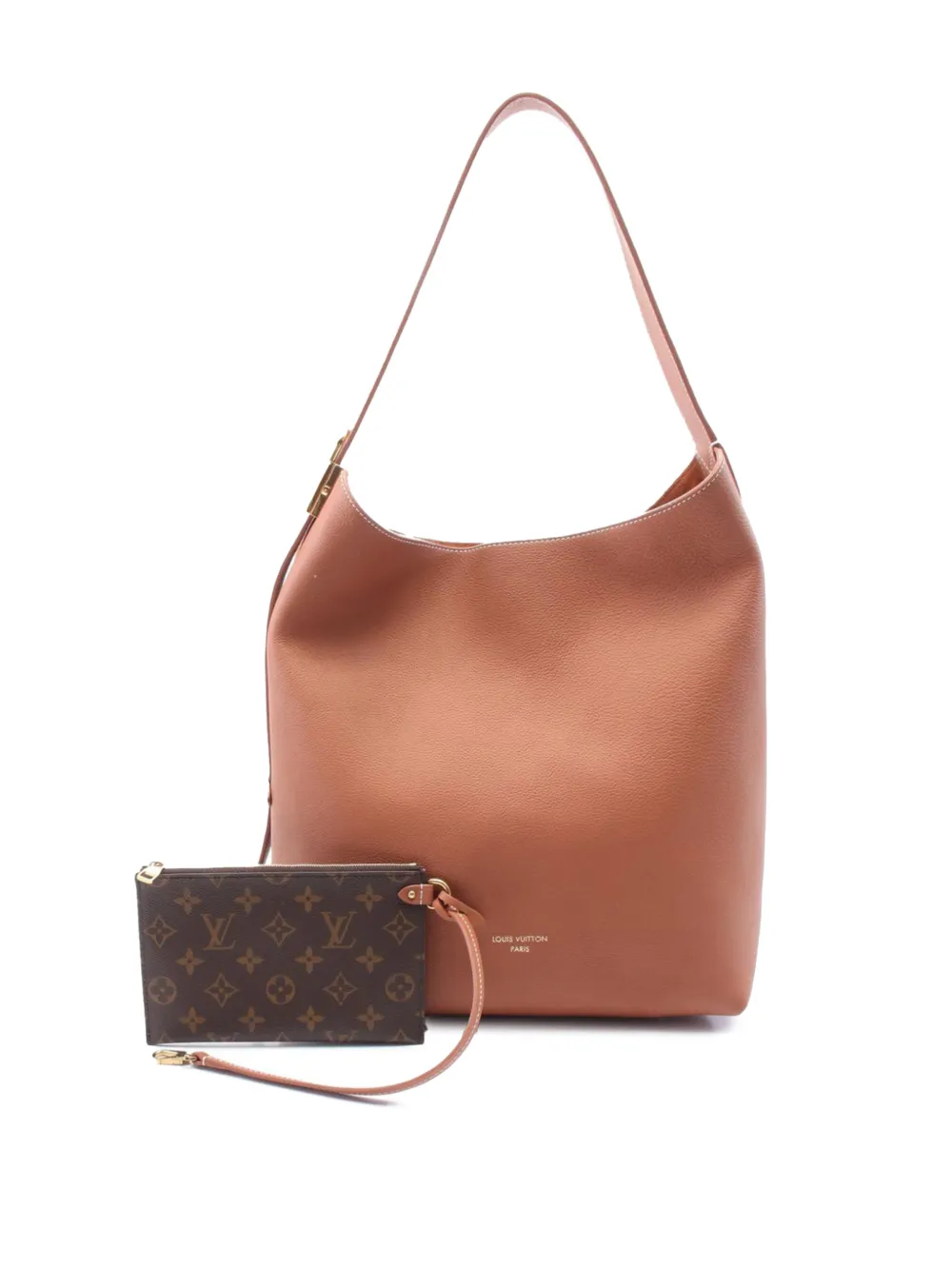 Louis Vuitton Pre-Owned Borsa passepartout Low Key MM in pelle di vitello pieno fiore 2021-2026 - Marrone