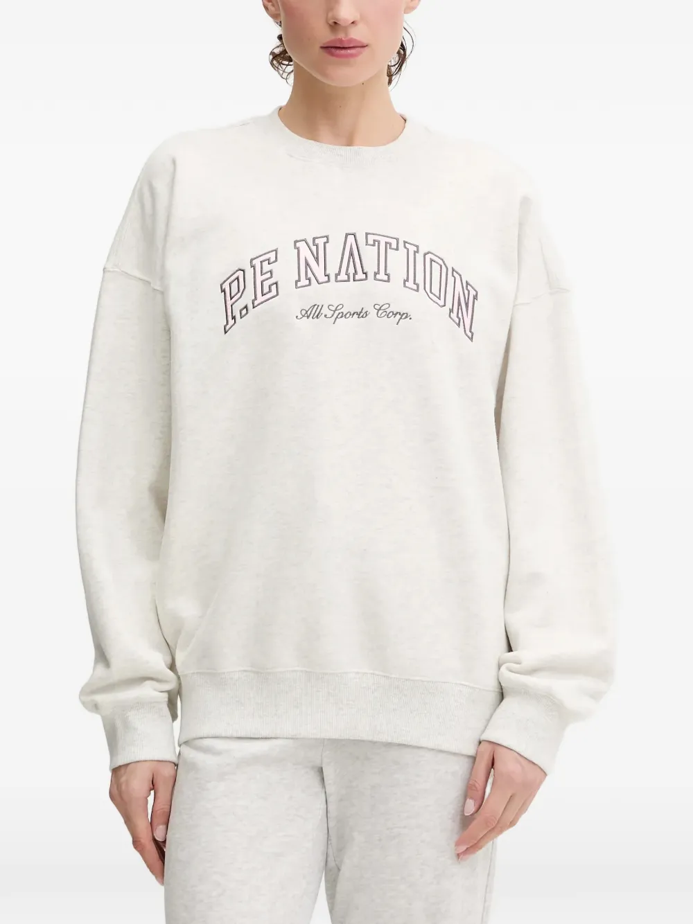 P.E Nation Felpa con logo - Grigio