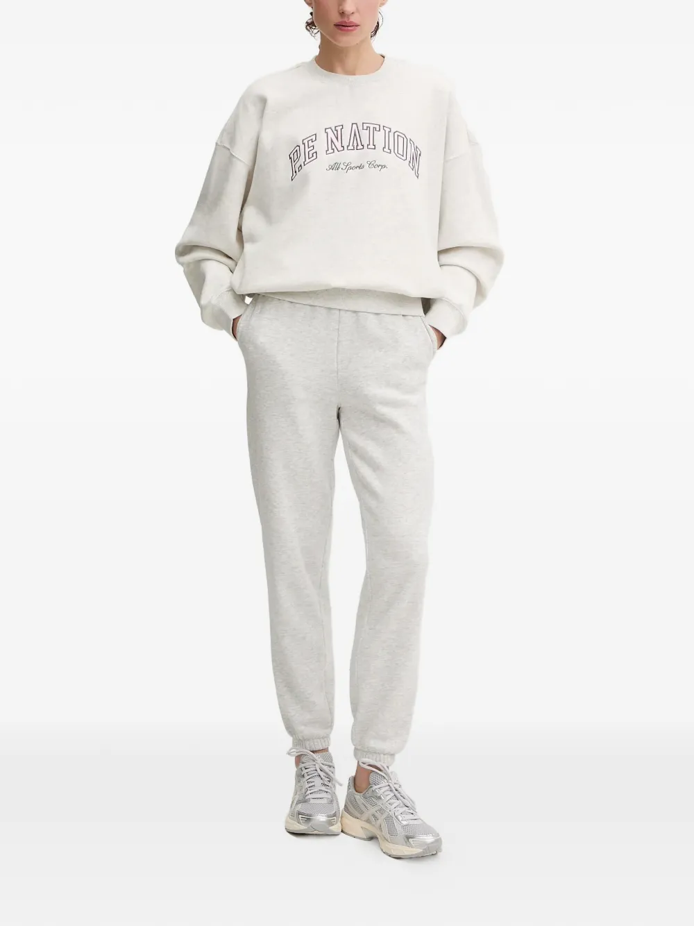  P.e Nation Logo-detail Sweatshirt - Grey 