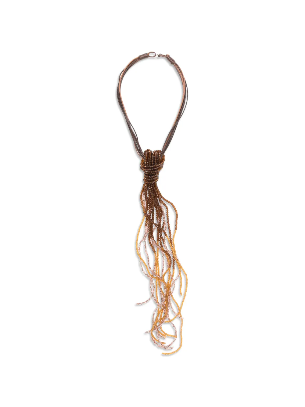 Antonelli Tessa beaded necklace - Marrone