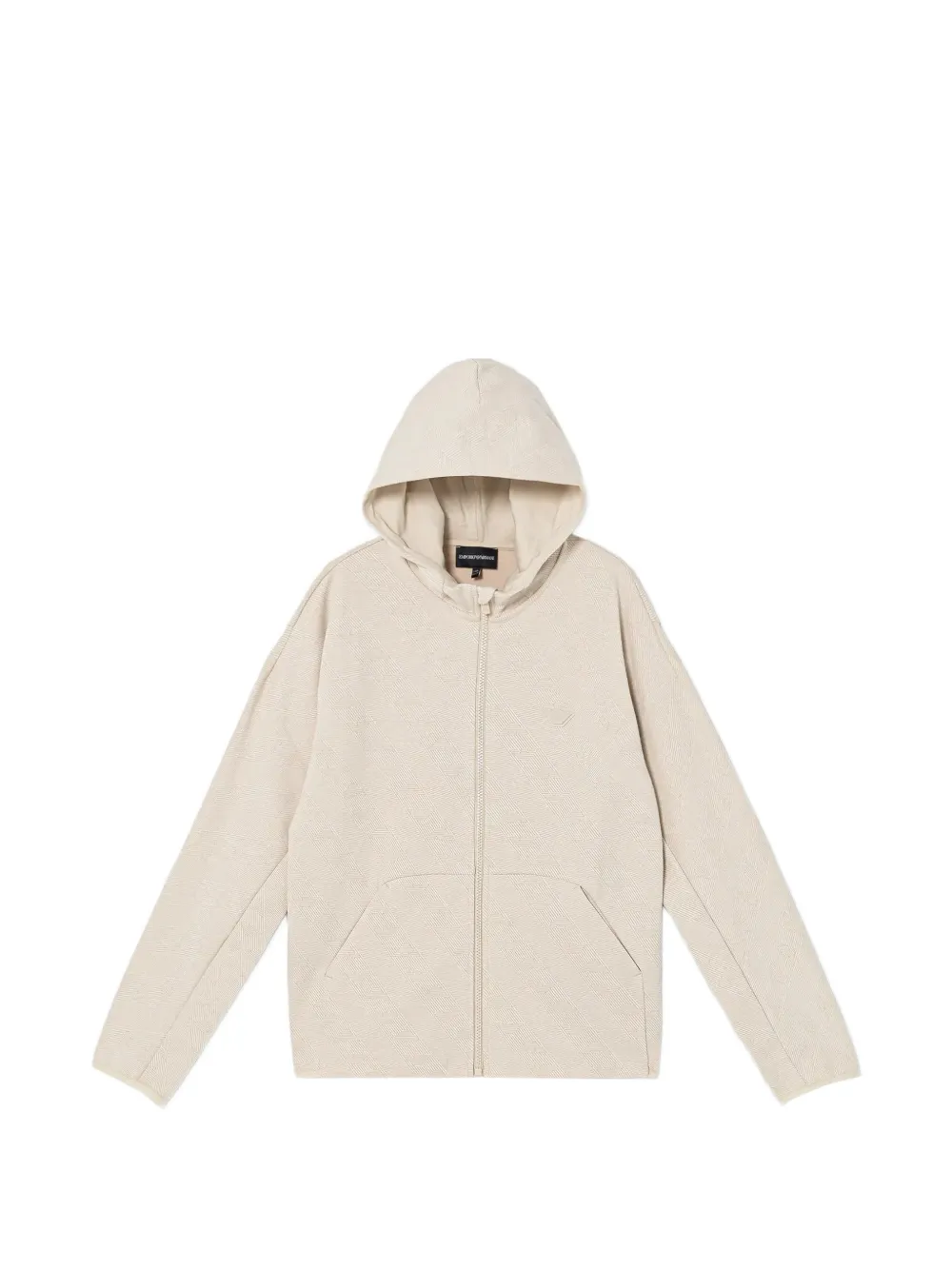 Emporio Armani zip-up hoodie - Toni neutri