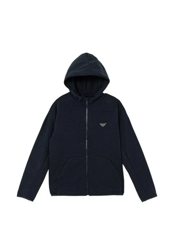 Emporio Armani Kids ジップアップ パーカー | ブルー | FARFETCH JP Emporio Armani Kids ジップアップ パーカー | ブルー | FARFETCH JP