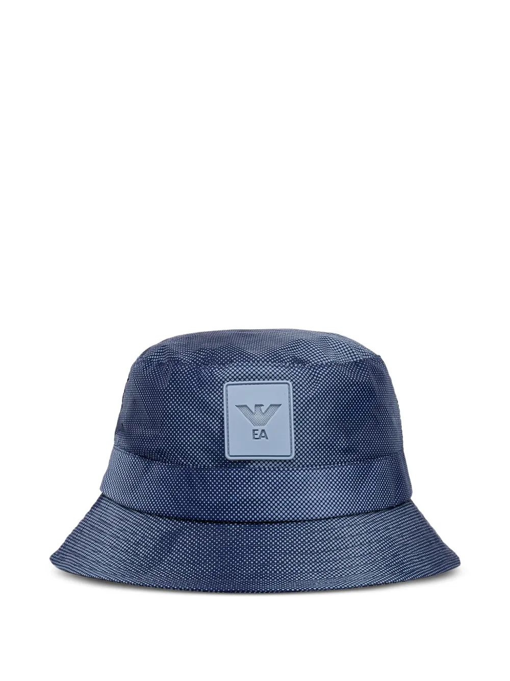 Emporio Armani logo-patch bucket hat - Blu