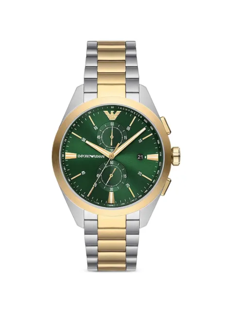 Emporio Armani Claudio two-tone chronograph 43mm watch