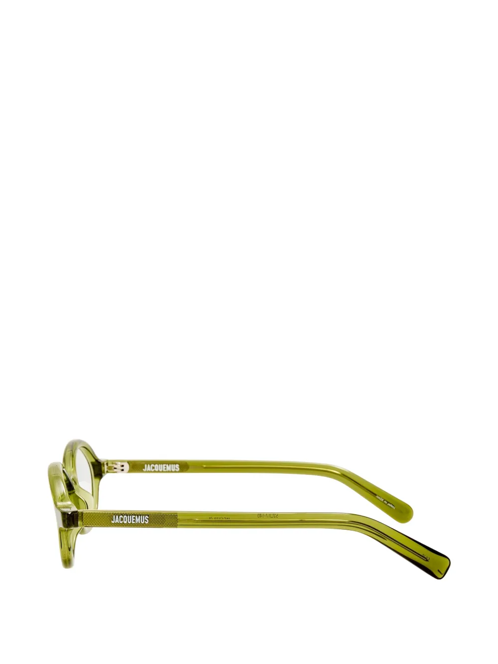 Jacquemus Bril met ovaal montuur Groen