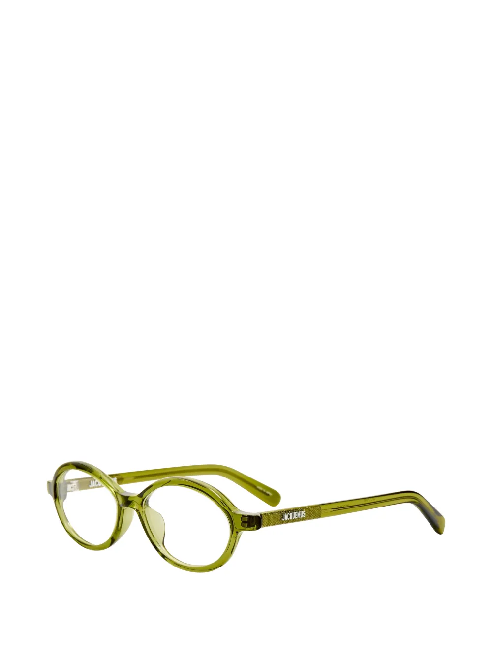 Jacquemus Bril met ovaal montuur Groen