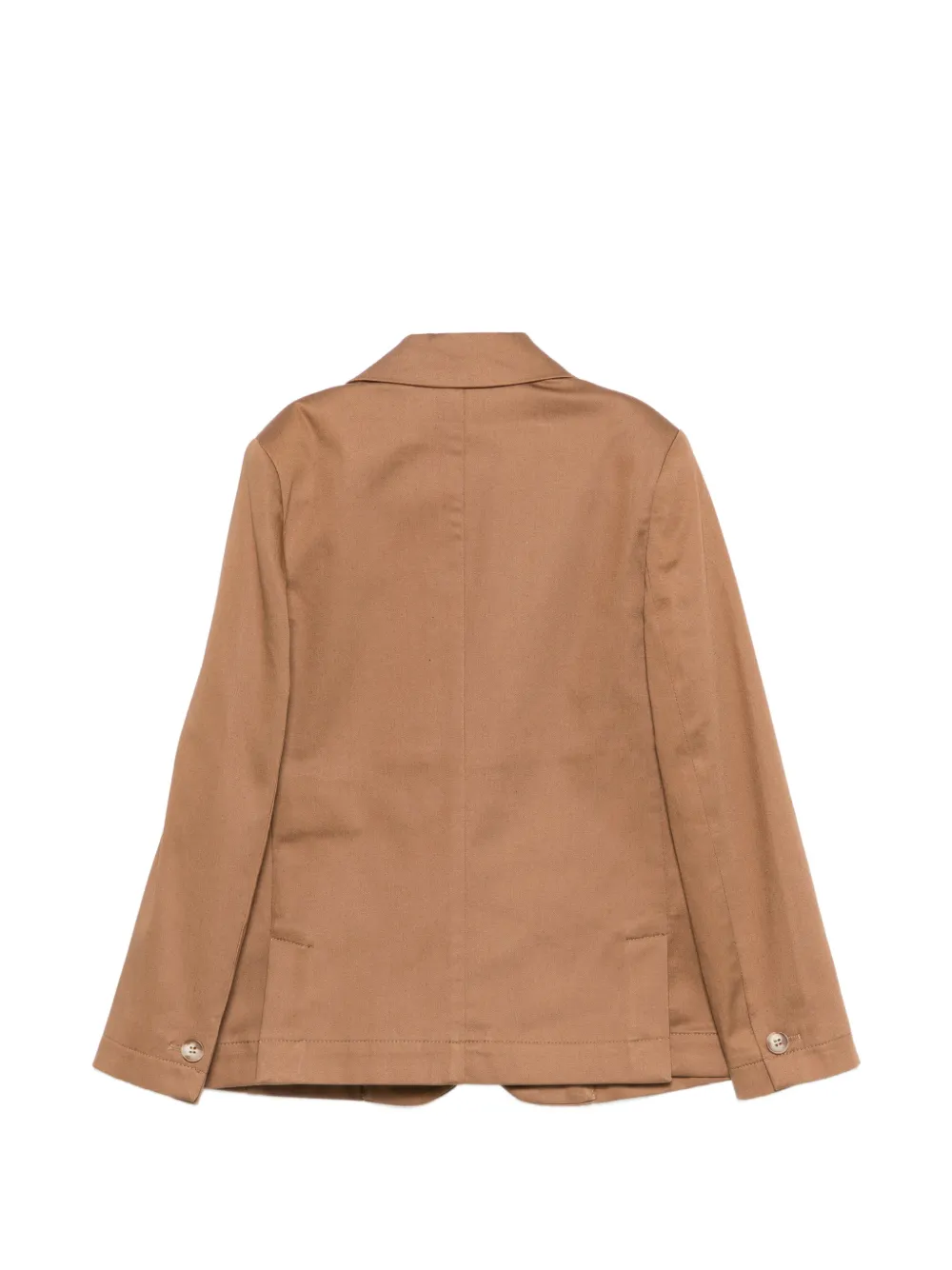 Fay Kids' Button Chest-pocket Jacket In Brown