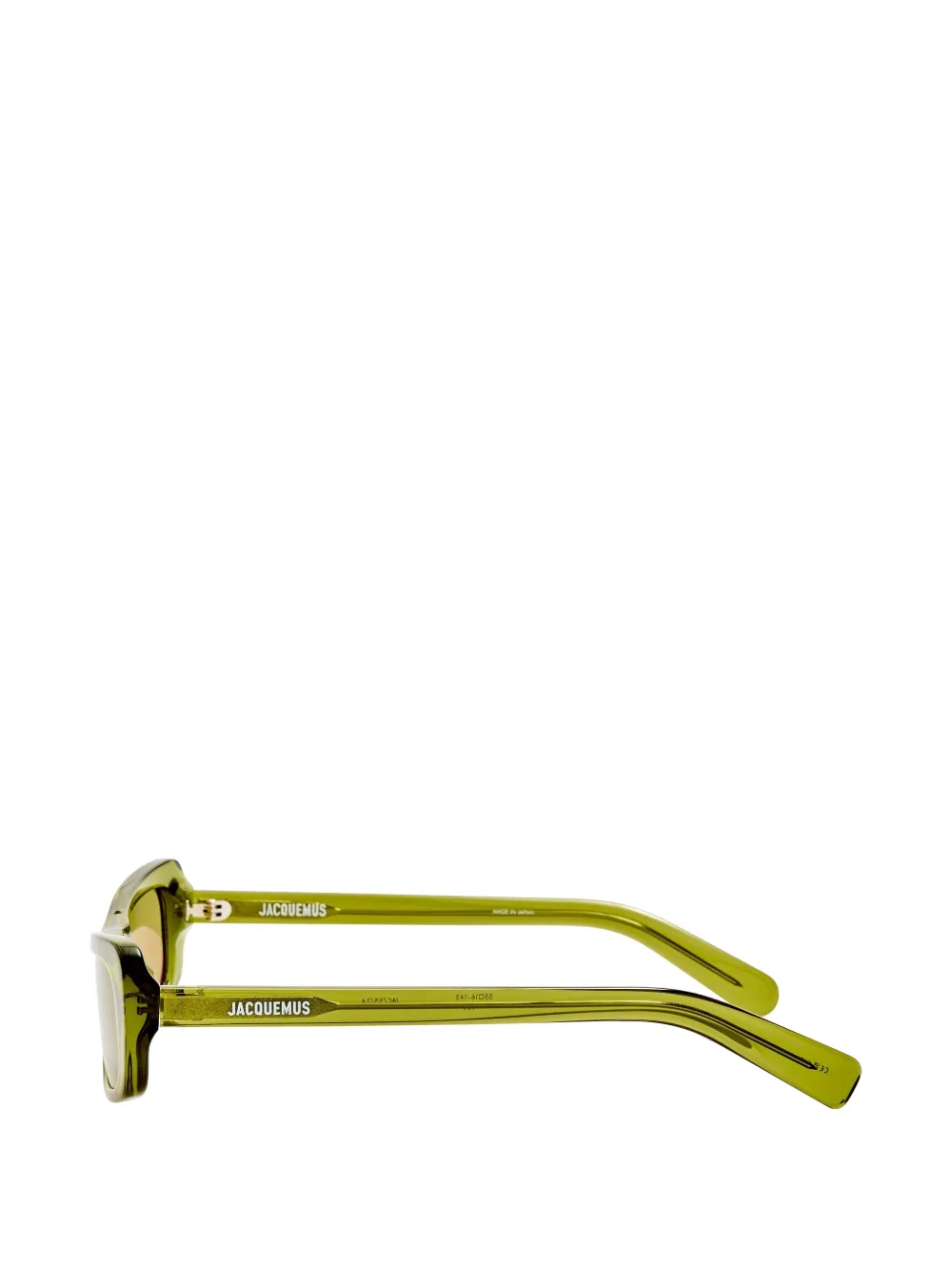 Jacquemus Zonnebril met geometrisch montuur Groen