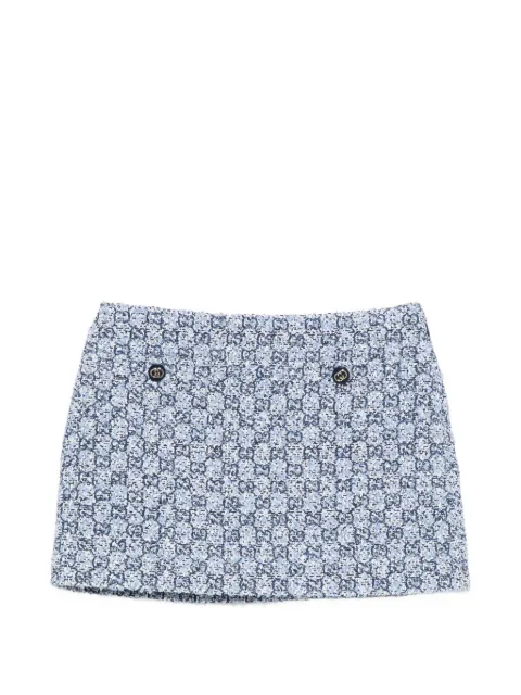 Gucci button patterned mini skirt