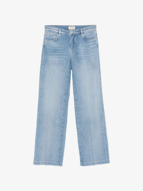 L'Agence Joanne faded wide-leg jeans