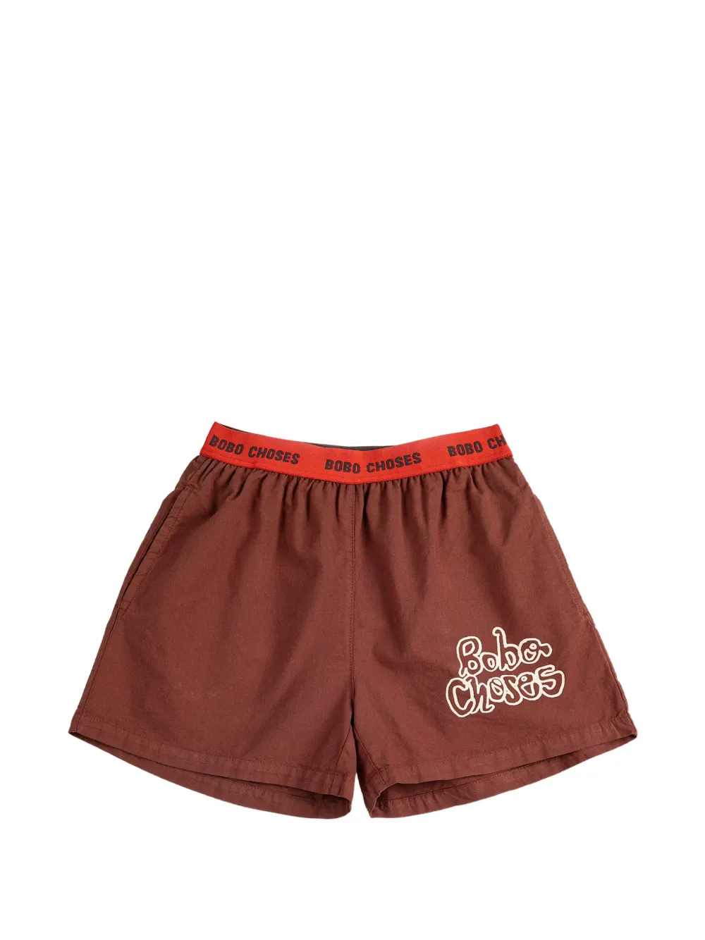 Bobo Choses logo-detail shorts - Marrone