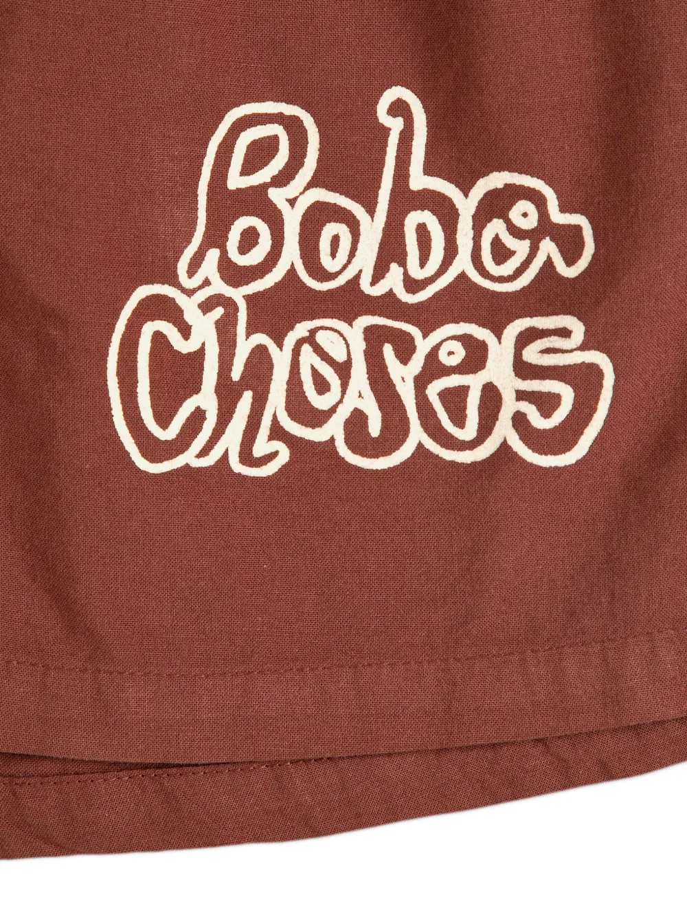  Bobo Choses Logo-detail Shorts - Brown 