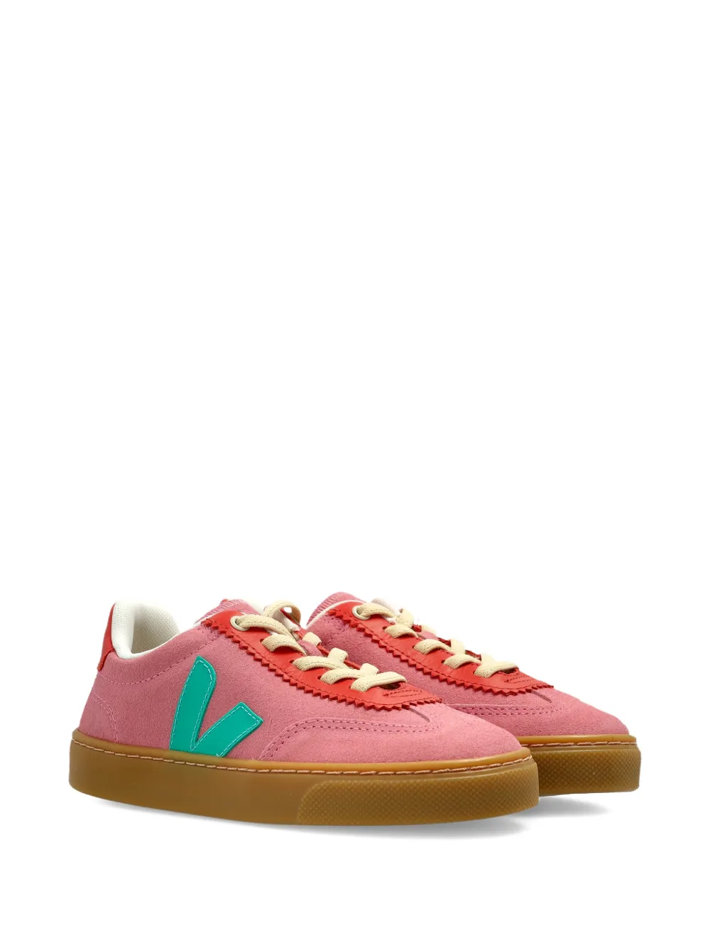 VEJA Kids x Jelly Mallow Volley suède sneakers Roze