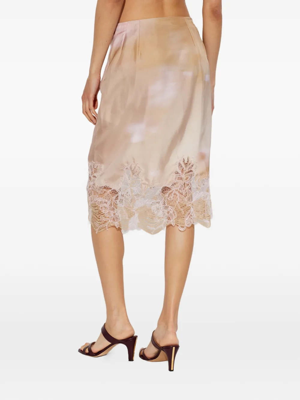 Fabiana Filippi Kanten rok Beige