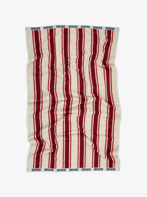 Bobo Choses striped logo trim towel