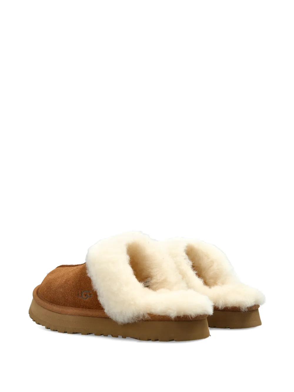 UGG Kids Disquette suède slippers Bruin