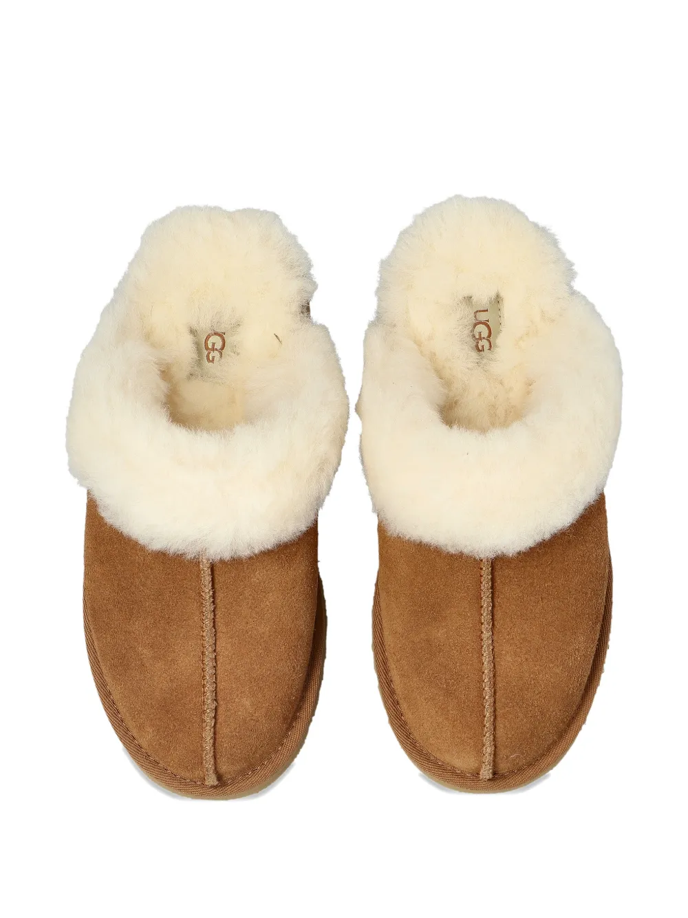 UGG Kids Disquette suède slippers Bruin