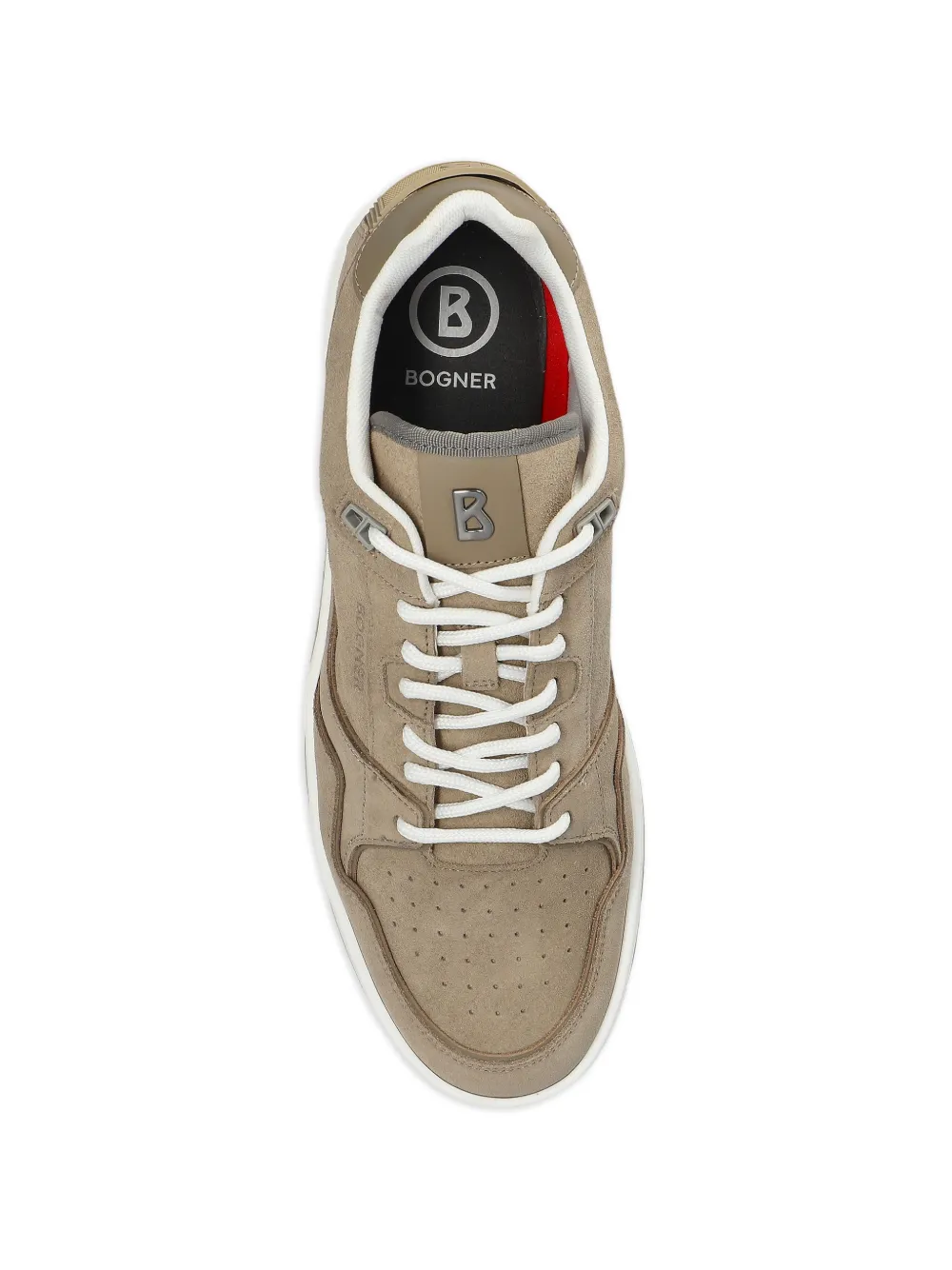 BOGNER Los Angeles sneakers met geperforeerde vlakken Beige