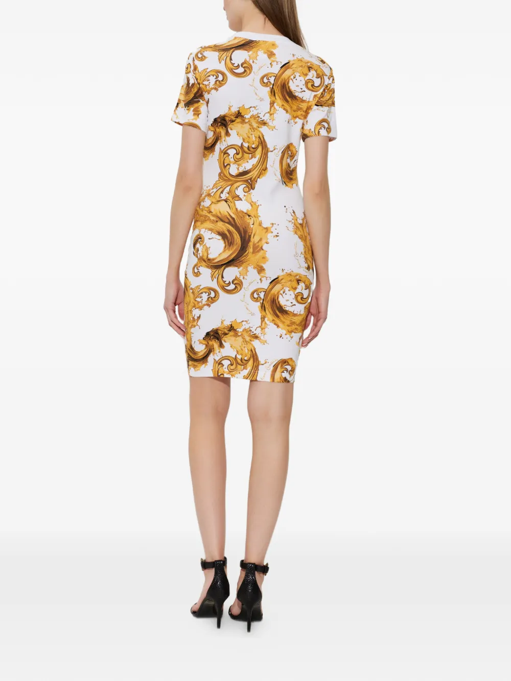 Barocco-Print Mini Dress