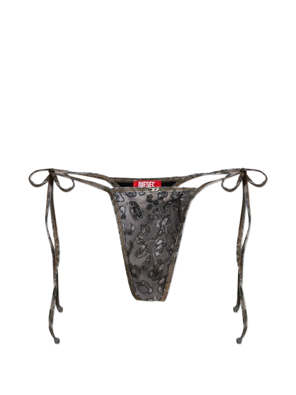 Diesel Demy-Utlt patterned tie bikini bottoms - Grau