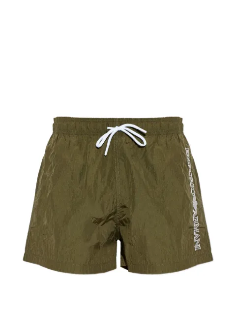 Emporio Armani shorts de playa con logo