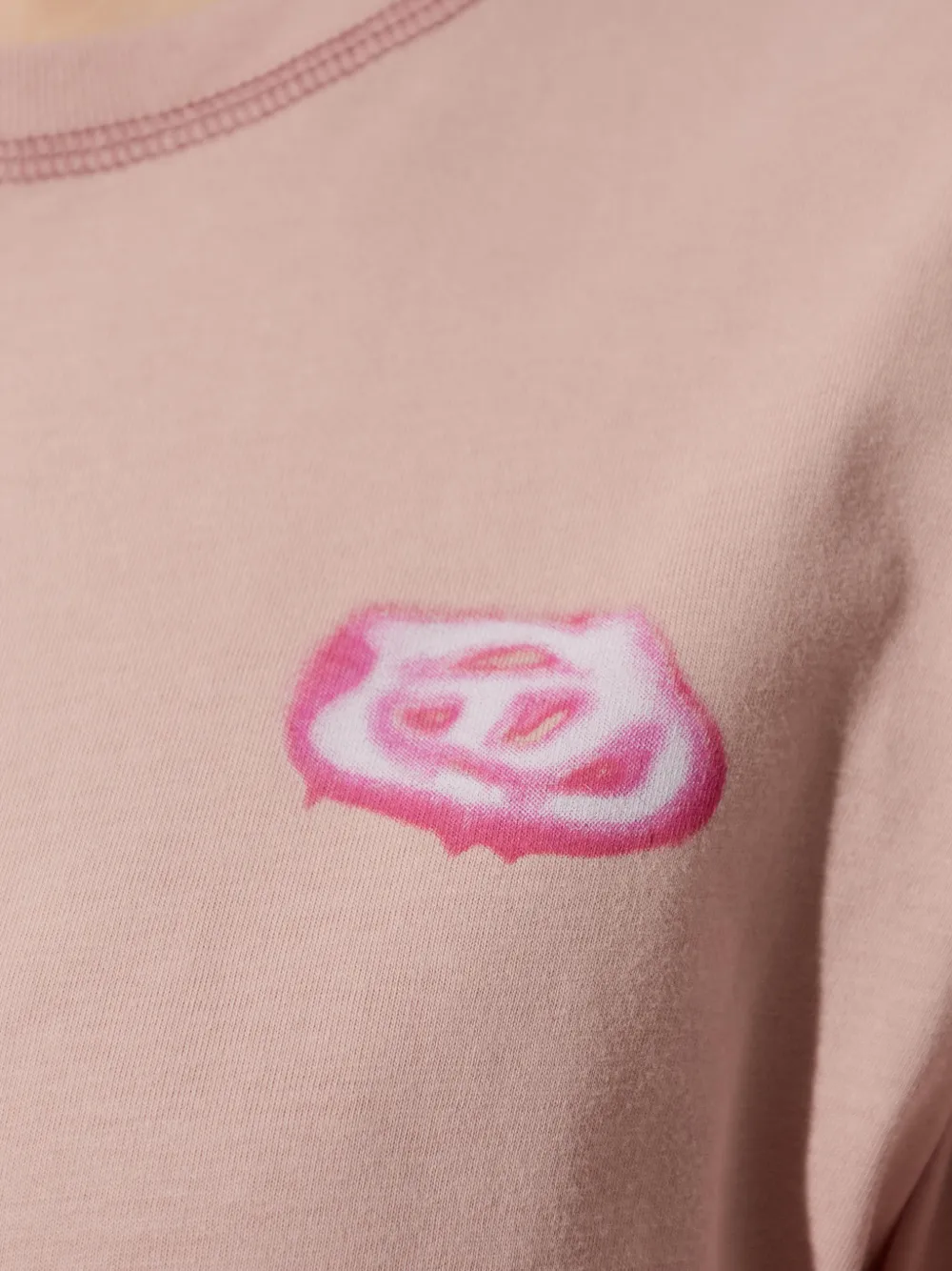 Diesel T-Normy T-shirt met logo Roze
