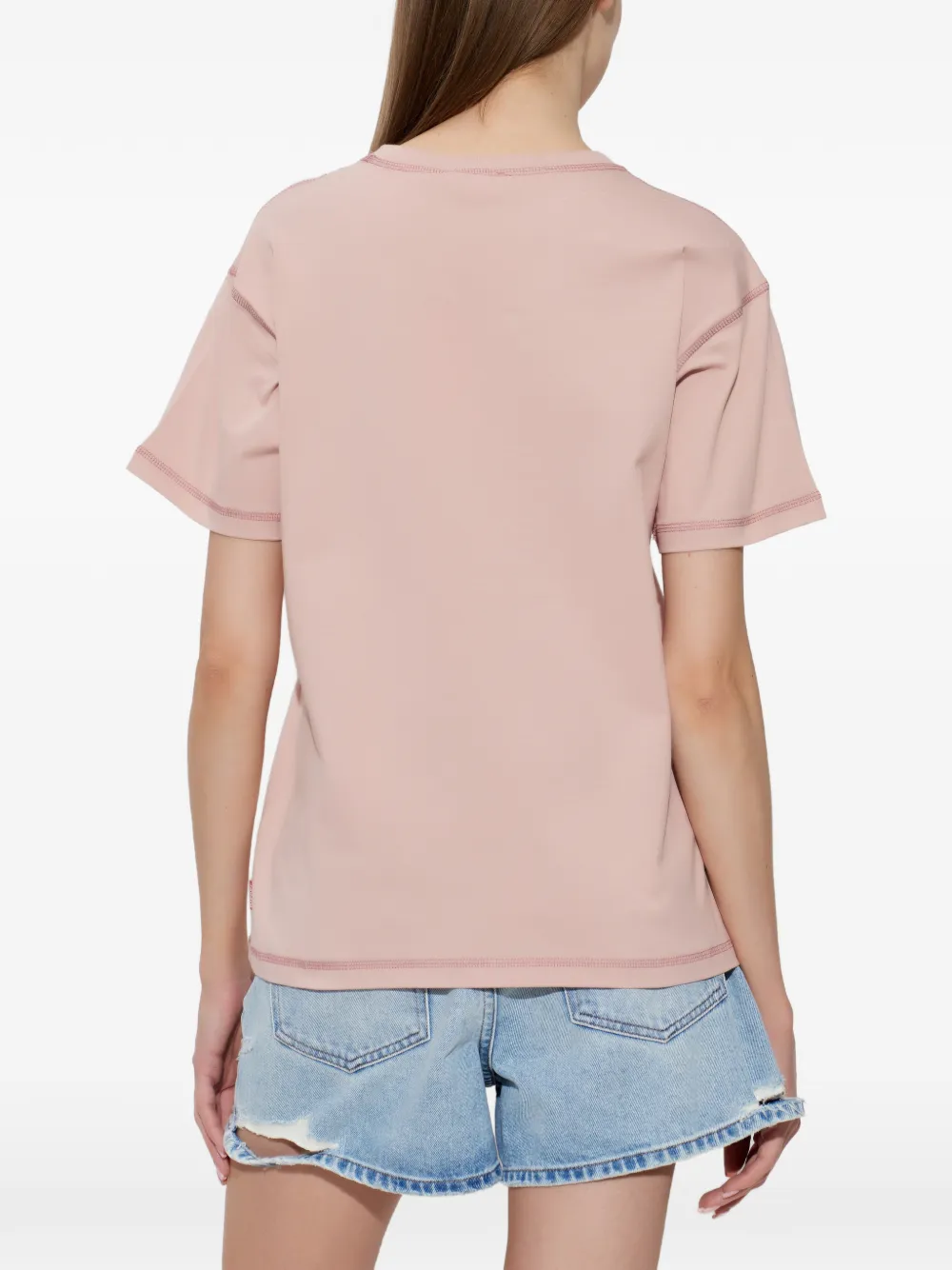 Diesel T-Normy T-shirt met logo Roze