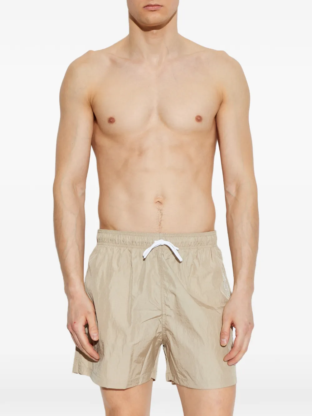 Emporio Armani Zwembroek met trekkoord Beige