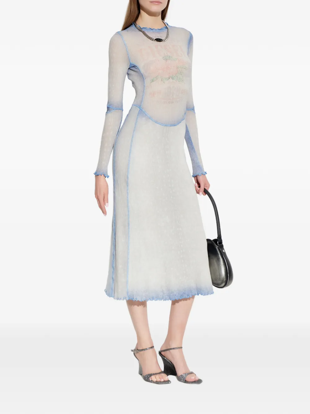  Diesel D-anila Midi Dress - Neutrals 