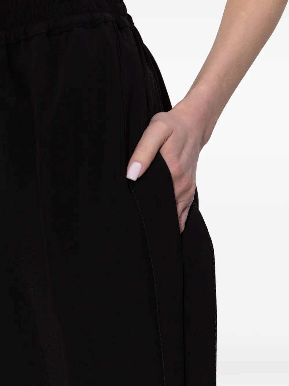 Max Mara Elastische broek Zwart