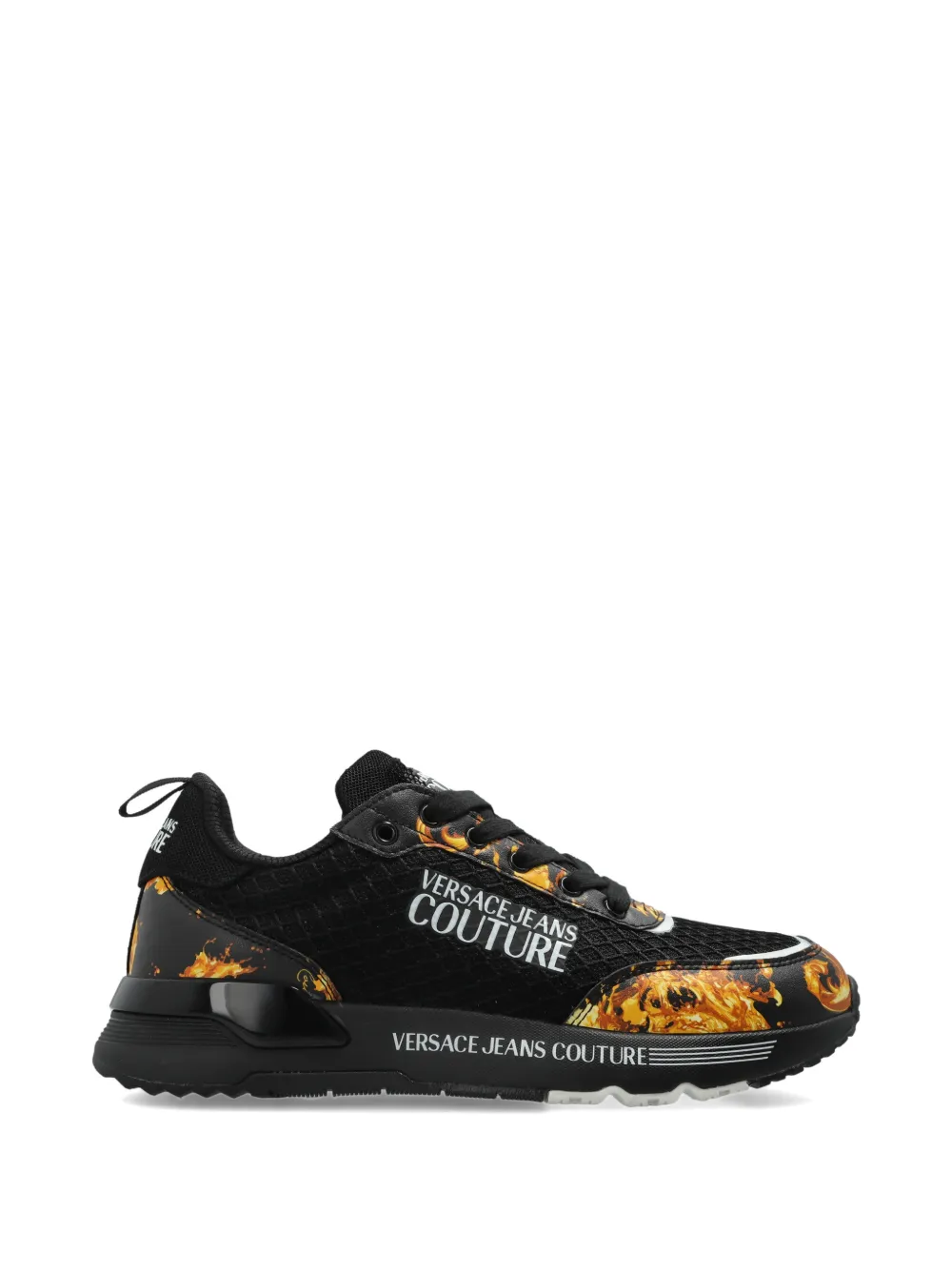 Versace Jeans Couture Barocco lace-up sneakers Zwart