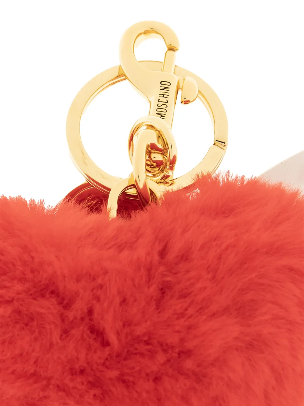 Moschino Sleutelhanger met hart en vleugels Rood