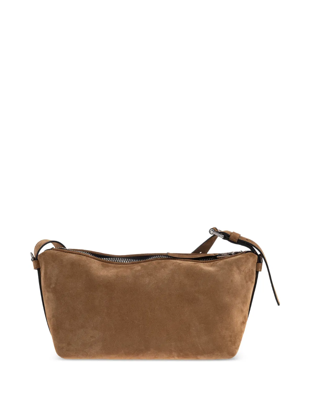 Moschino Leren shopper met rits Bruin