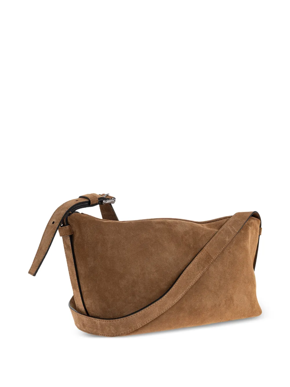 Moschino Leren shopper met rits Bruin
